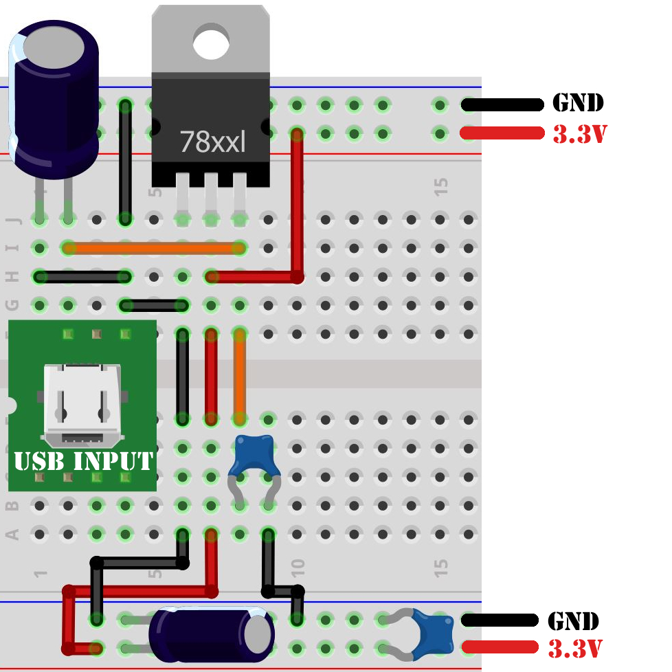 Assemble the Circuit on a Breadboard 